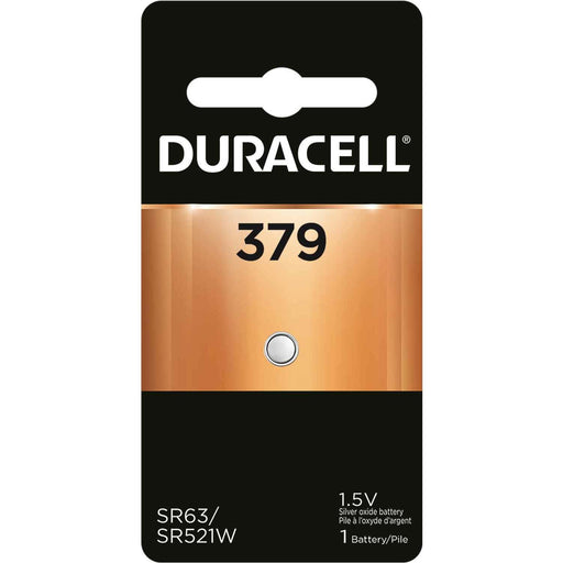Duracell Duracell 379 1.5 Volt Silver Oxide Button Cell Battery Batteries