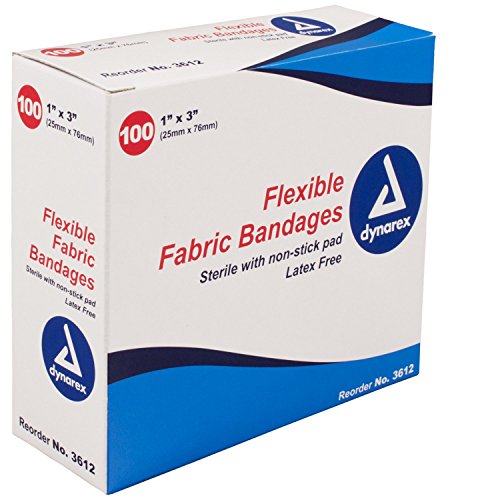 Dynarex Dynarex Tan Adhesive Fabric Bandage, 1 X 3 Inch Medical Tape & Bandages