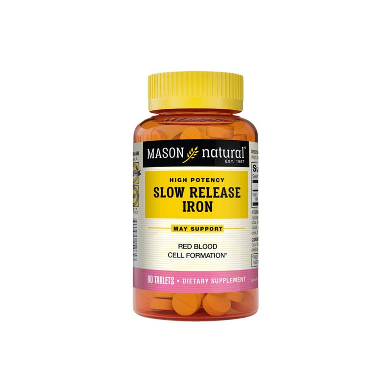 Mason Natural Mason Natural High Potency Slow Release Iron 50 Mg 60 Tablets Vitamins & Supplements