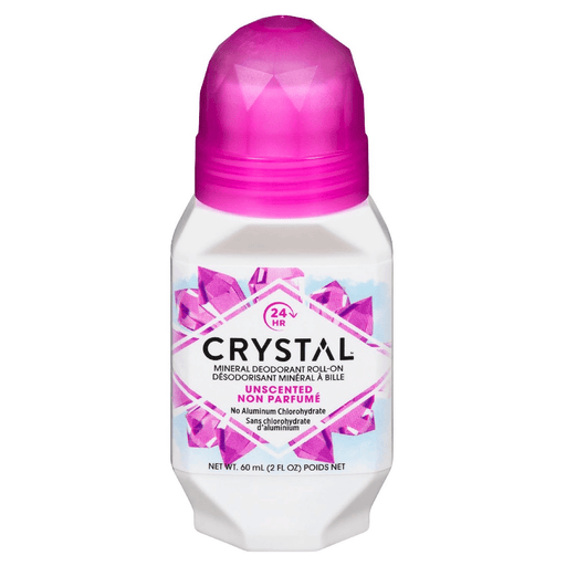 Crystal Crystal Deodorant Roll On, Mineral Enriched, Unscented 2.25 Fl Oz Deodorant