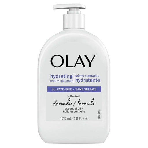 Olay Olay Cream Cleanser, Hydrating, Sulfate Free, Lavender 16 Fl Oz Facial Cleansers