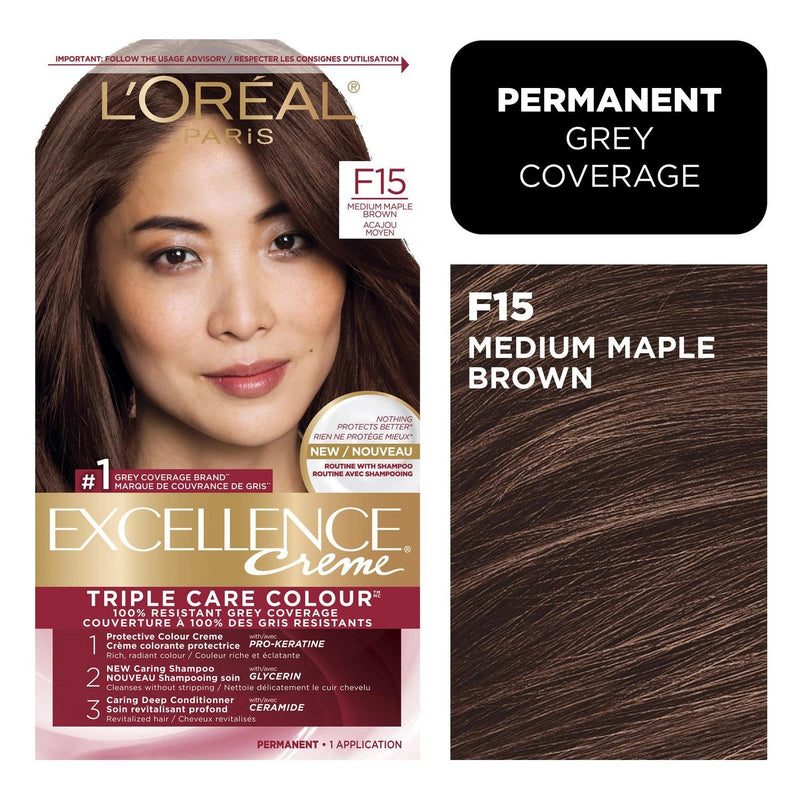 Excellence Excellence Permanent Color, Triple Protection, Medium Maple Brown 5 Ar Hair Color