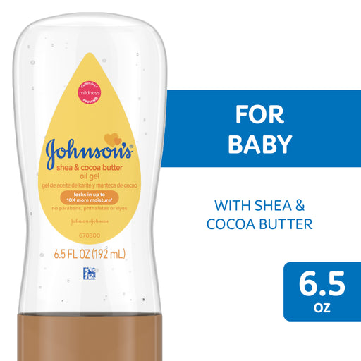 Johnson's Johnson's Baby Oil Gel With Shea Cocoa Butter 6.50 Fl Oz Baby & Toddler