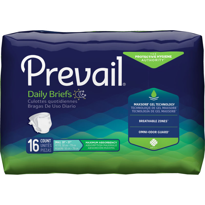 Prevail Prevail Briefs Maximum Absorbency Small 20" To 31" Waist 9 Bicycle Shorts & Briefs