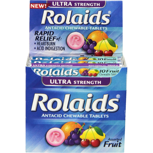 Rolaids Rolaids Chewable Tablets Ultra Strength Assorted Fruit Antacid Health & Beauty