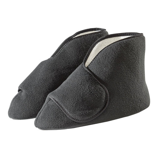 Silverts Silverts Diabetic Bootie Slippers - Black, Medium / X-Wide Clothing