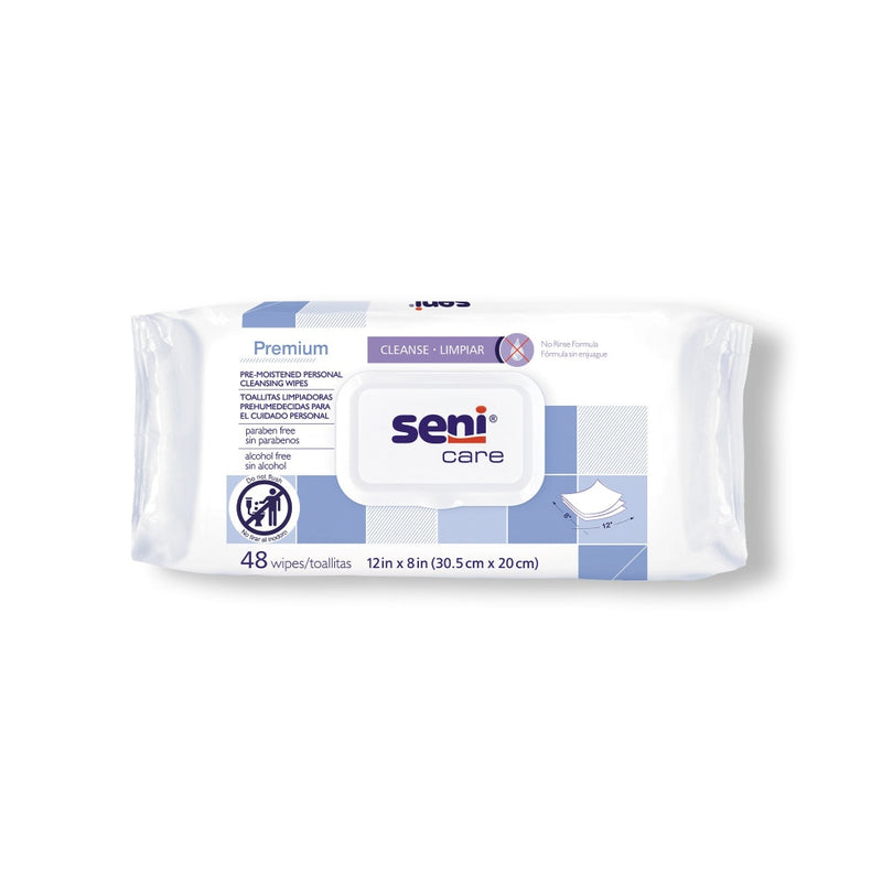 Seni Seni 48 Count Care Premium Pre-Moistened Personal Cleansing Wipes Incontinence Aids