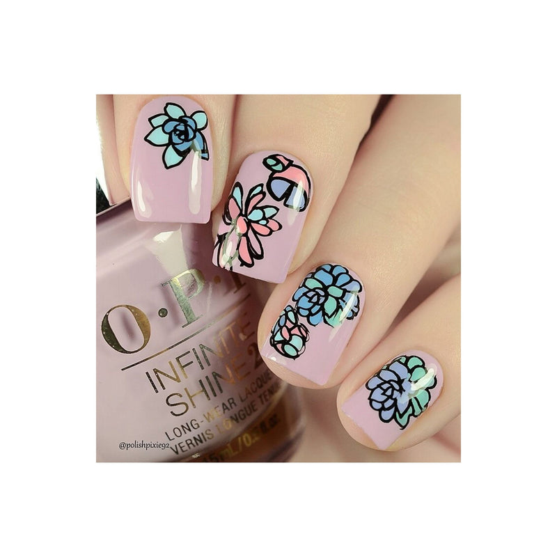 UberChic Beauty Succulents Stamping Plate