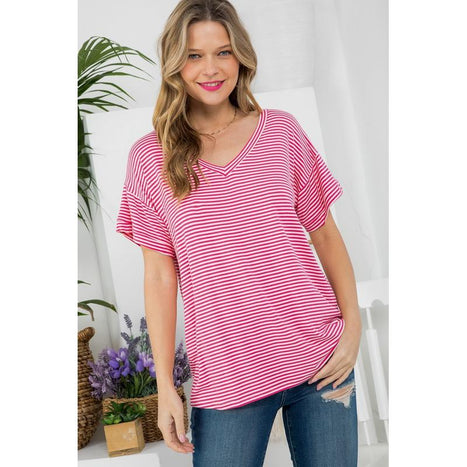 Pin Stripe Boxy Top