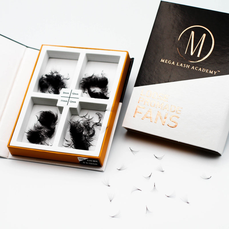 Mega Lash Academy 14D Mix Promade Loose Fans - 1000 Fans Promade Fans
