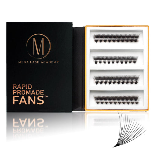 Mega Lash Academy 14D Rapid Promade Fans® - 500 Fans Promade Fans