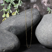 Bids.com 14k Yellow Gold Classic Box Chain 0.6mm Necklaces