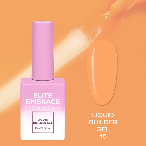 nbmsupply ELITE EMBRACE Professional Liquid Builder Gel 15 15ml ELBG1515