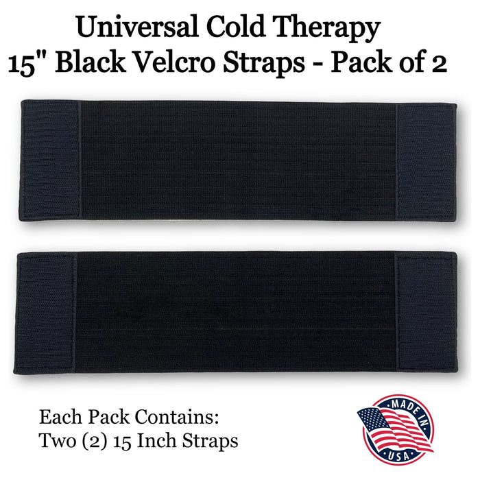 Supply Physical Therapy - Supply Physical Therapy - 15 Inch Universal Cold Therapy Velcro Straps (2 Pack)