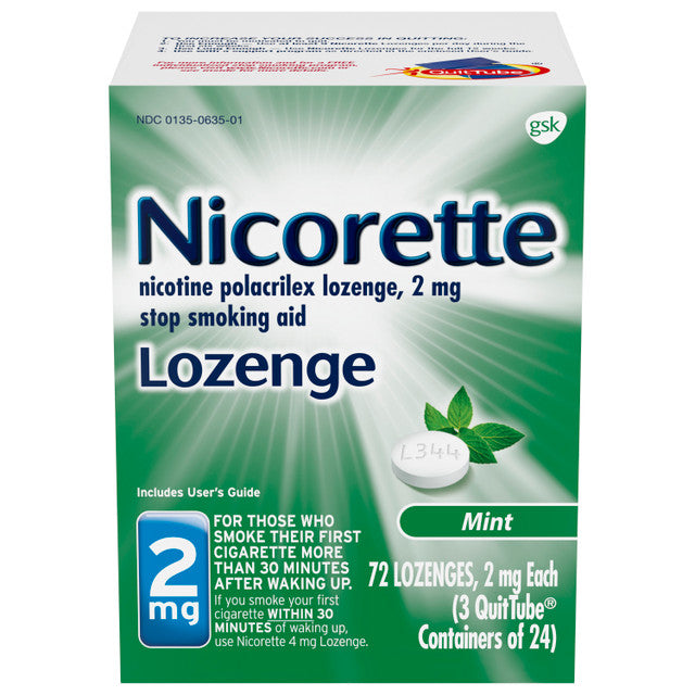 Nicorette Nicorette Mini Nicotine Lozenges, 2 mg (72 Count) Medicine & Drugs
