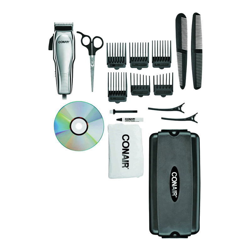 Conair Conair Custom Cut Haircut Kit, Chrome, 21 Piece Hair Care