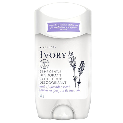 Ivory Ivory Aluminum Free Deodorant, Hint of Lavender, 24-Hour Odor Protection, 2.4 oz Stick Deodorant