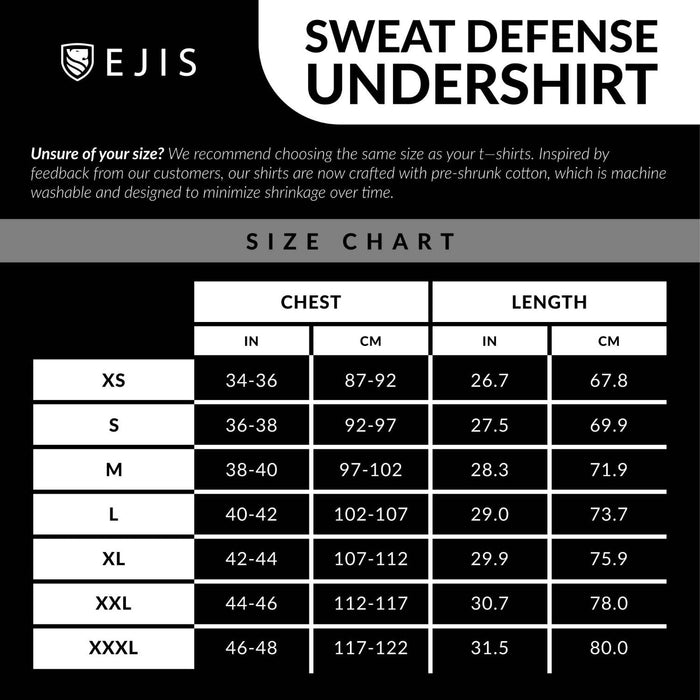 Crew Neck Cotton Sweat Proof Undershirt For Men by Ejis