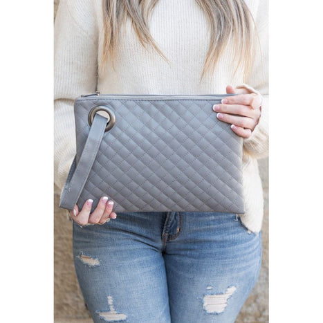 Quilted Wristlet Clutch