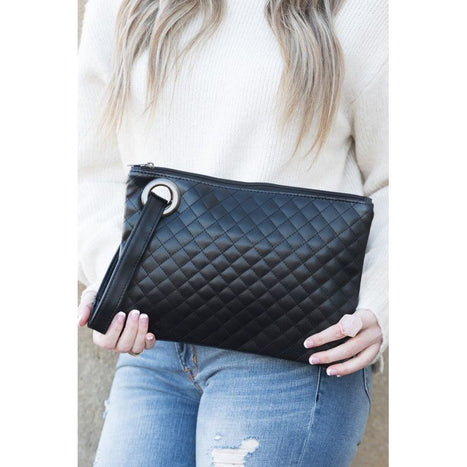 Quilted Wristlet Clutch