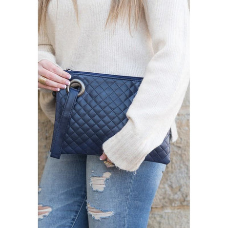 Quilted Wristlet Clutch