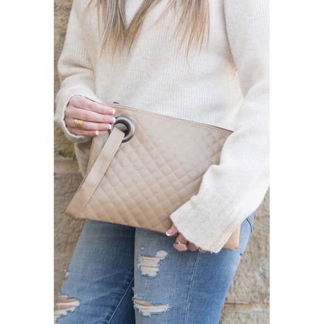 Quilted Wristlet Clutch