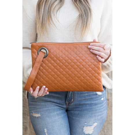 Quilted Wristlet Clutch