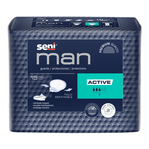 Seni Seni Man Active Bladder Control Pad Moderate Absorbency 8-9/10 X 10-3/5 Inch Personal Care
