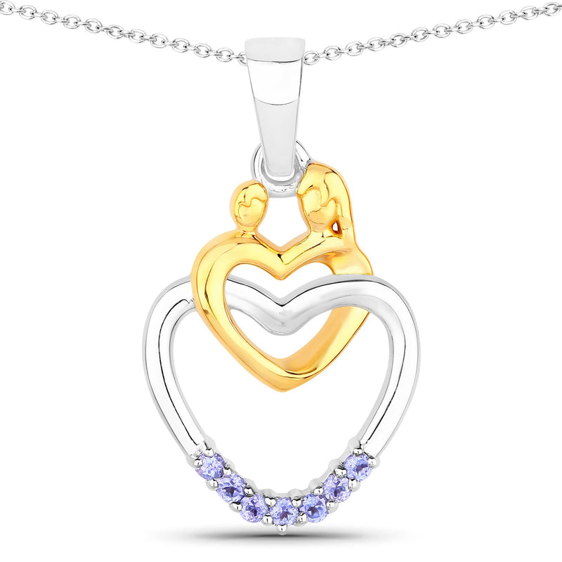 Bids.com 0.14 Carat Genuine Tanzanite .925 Sterling Silver Pendant Pendants