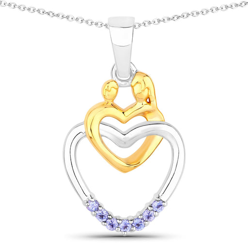 Bids.com 0.14 Carat Genuine Tanzanite .925 Sterling Silver Pendant Pendants