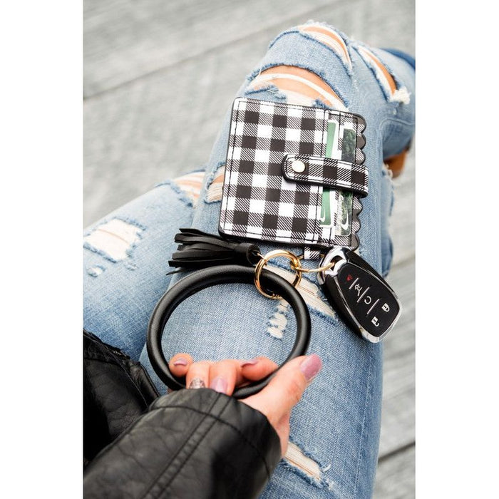 Buffalo Key Ring ID Wallet Bracelet