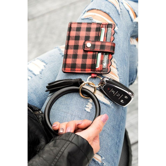 Buffalo Key Ring ID Wallet Bracelet