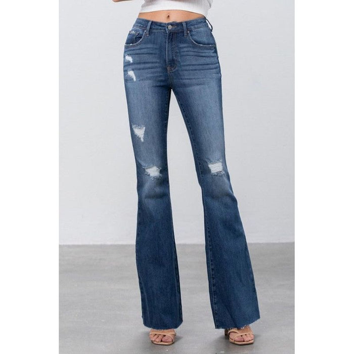 Mid Rise Flare Jeans