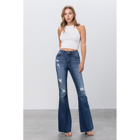 Mid Rise Flare Jeans