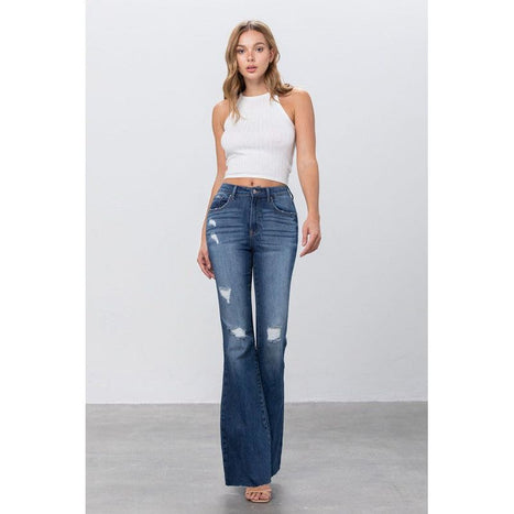 Mid Rise Flare Jeans