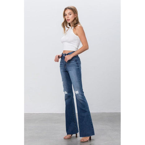 Mid Rise Flare Jeans