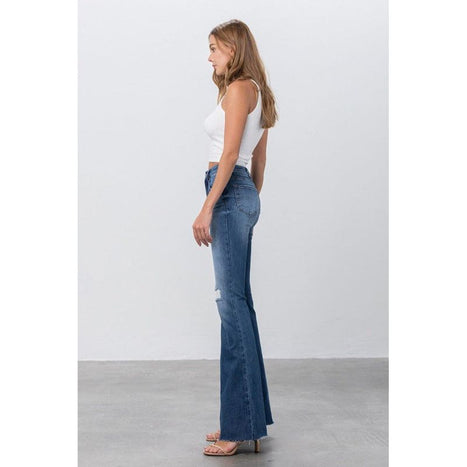 Mid Rise Flare Jeans