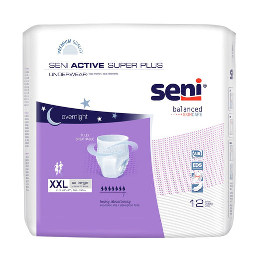 Seni Seni Active Super Plus Incontinence Underwear, Overnight Absorbency Underwear