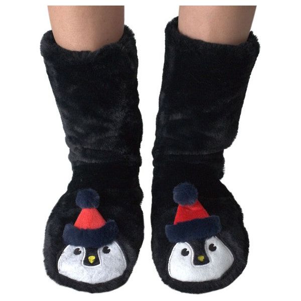 Penguin - Women's Cozy Sherpa Slipper Socks