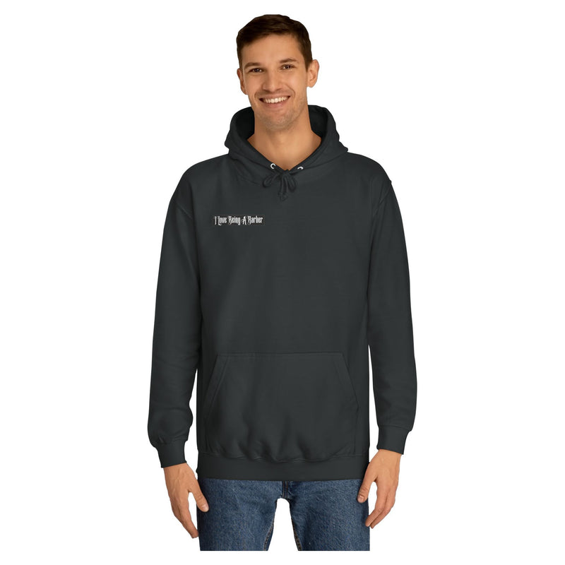 officialilovebeingabarber Unisex College Hoodie Hoodie