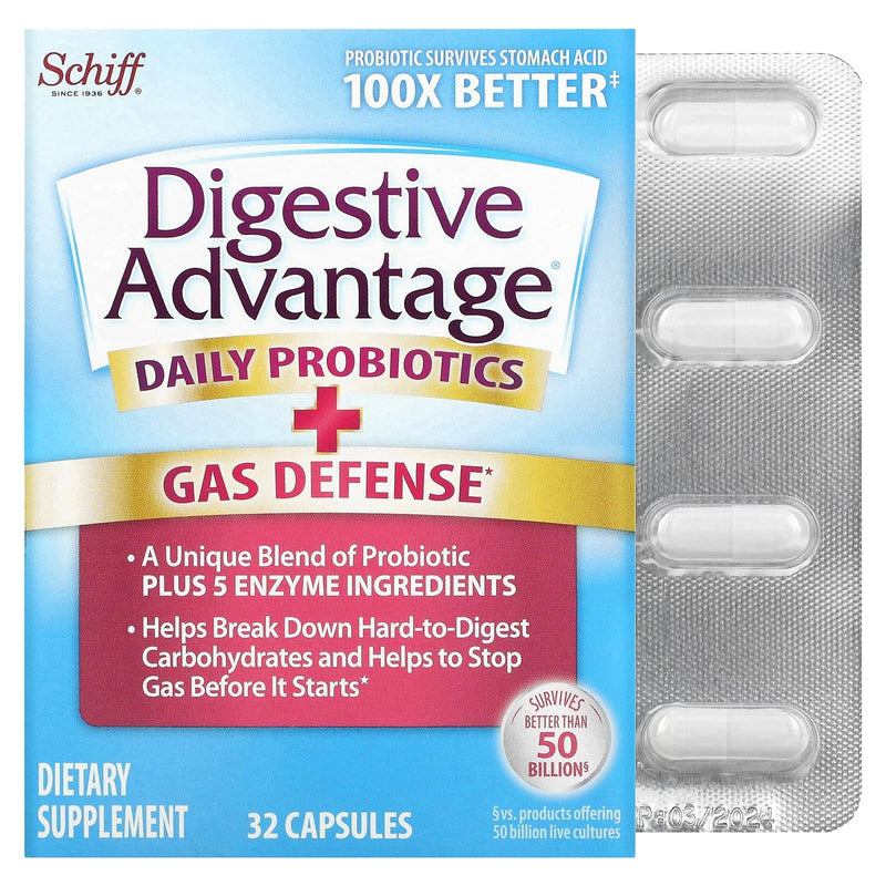 Digestive Advantage Digestive Advantage Fast Acting Enzymes Plus Daily Probiotic Capsule -32ct Vitamins & Supplements