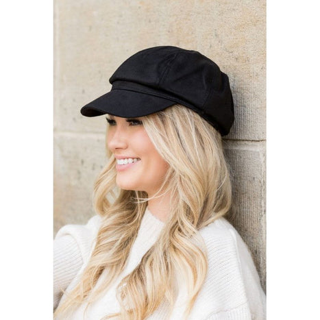 Suede Newsboy Cap