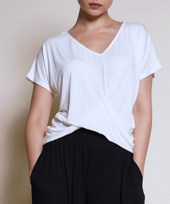 Bamboo Twist Front Dolman Top