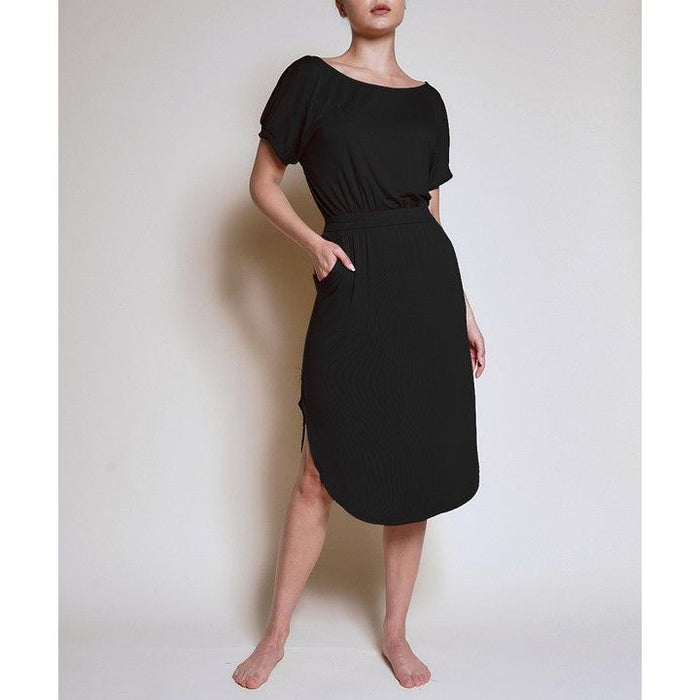 Puff Sleeve Tulip Shape Dress