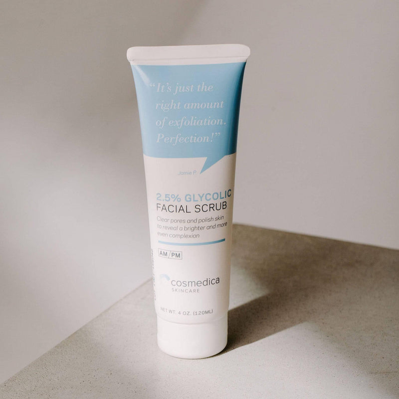 Cosmedica Skincare 2.5% Glycolic Facial Scrub Exfoliants
