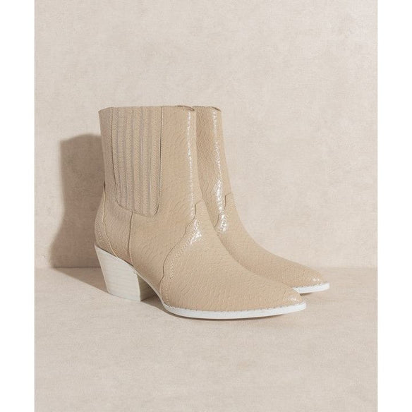 Oasis Society Dawn - Paneled Western Bootie