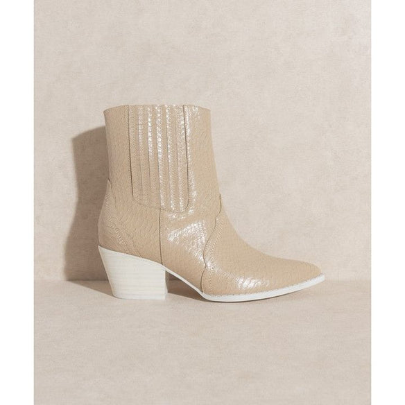 Oasis Society Dawn - Paneled Western Bootie