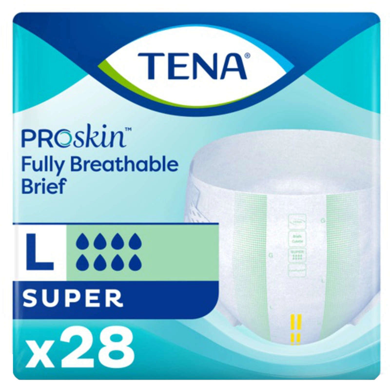 Tena Tena Super Incontinence Brief, Maximum Absorbency, Large Bicycle Shorts & Briefs