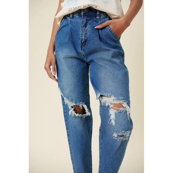 Distressed Slouchy Jean