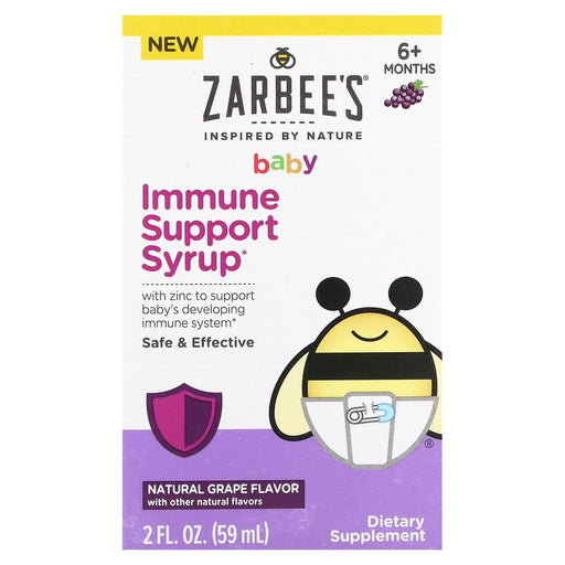 Zarbee's Zarbee's® Baby Immune Support Syrup – Natural Grape Flavor (2 fl oz / 59 ml) Grapes